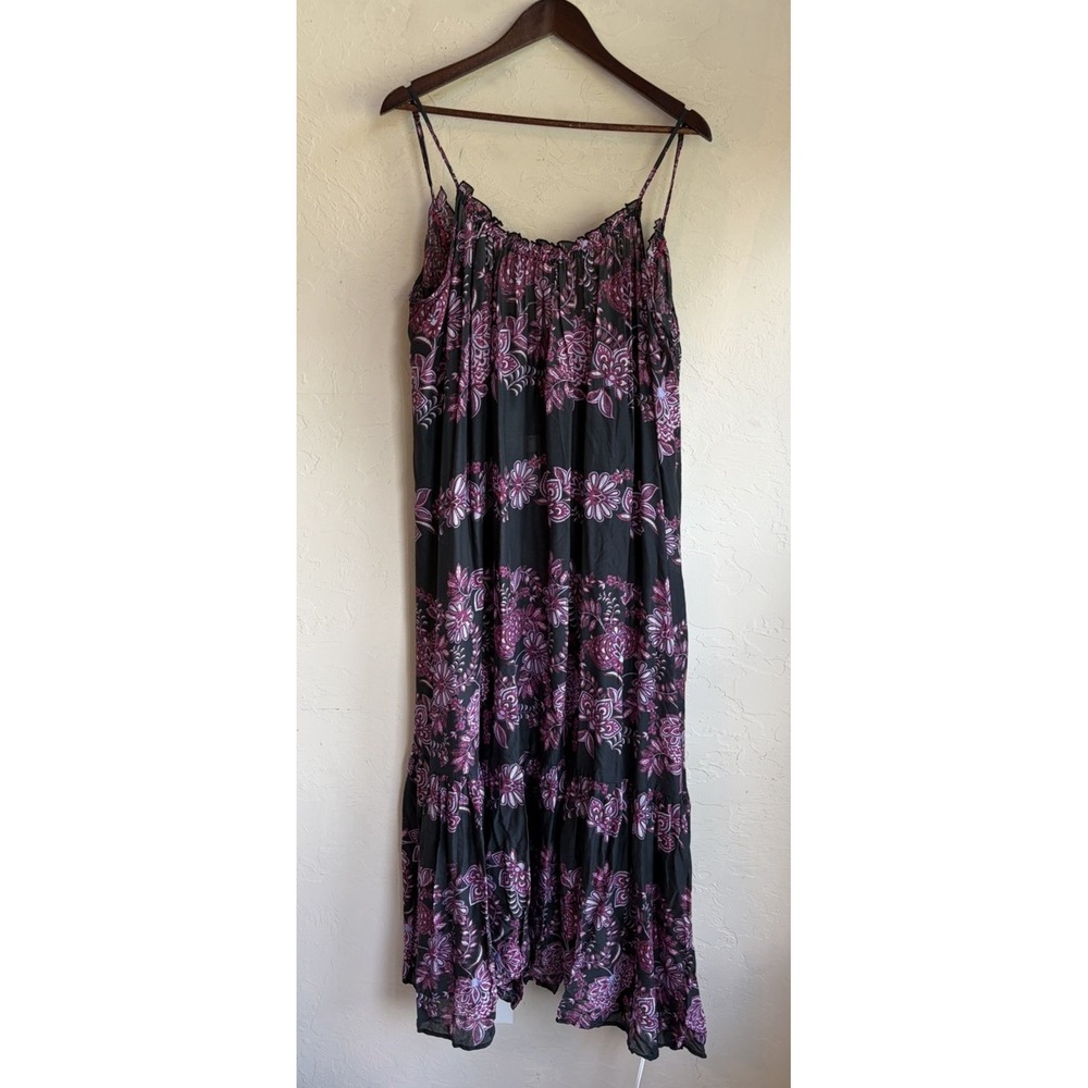 Anthropologie Malika Maxi Dress NWT XL P Tiered Floral Edition Low Back Romantic